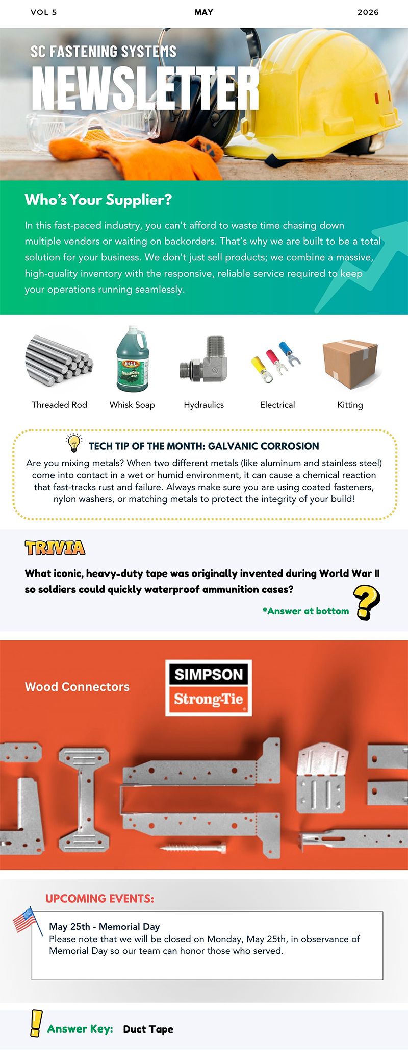 May 2026 Newsletter